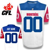 CFL Custom Montreal Alouettes Premier TC White Football Jersey