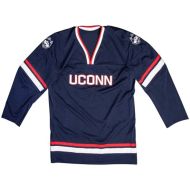 Connecticut Huskies NCAA College Navy Blue Hockey Jersey 