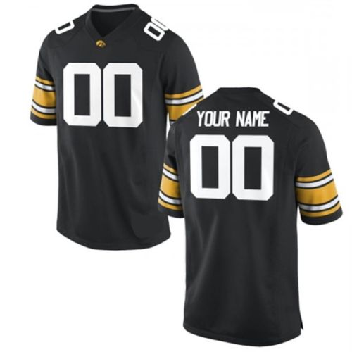 University of Iowa Hawkeyes Black NCAA College Football Jersey 