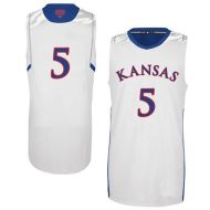 Kansas Jayhawks NCAA College White Basketball Jersey 