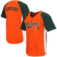 Miami Hurricanes Orange NCAA College Baseball Jersey 