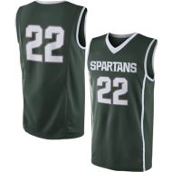 Michigan State Spartans NCAA College Green Basketball Jersey 