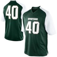 Michigan State Spartans White Green NCAA College Football Jersey 