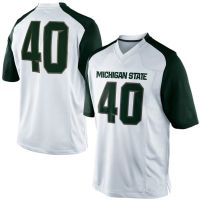 Michigan State Spartans Green White NCAA College Football Jersey 