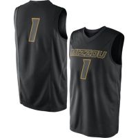 Missouri Tigers NCAA College Black Basketball Jersey 