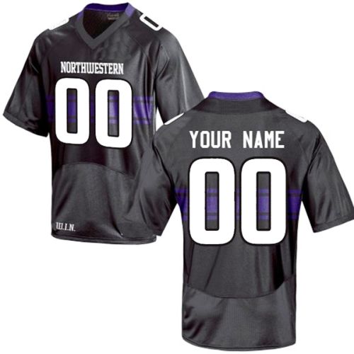 Northwestern Wildcats Black NCAA College Football Jersey 