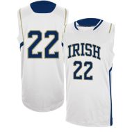 Notre Dame Fighting Irish NCAA College White Basketball Jersey 
