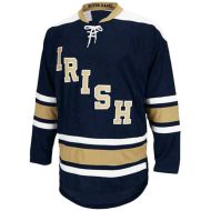 Notre Dame Fighting Irish Go NCAA College Navy Lace Hockey Jersey 