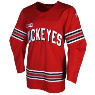 Ohio State Buckeyes NCAA College Red Hockey Jersey 