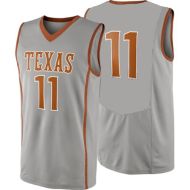 Texas Longhorns NCAA College Gray Basketball Jersey 