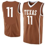 Texas Longhorns NCAA College Orange Basketball Jersey 