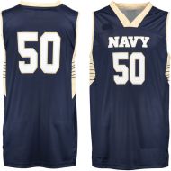 USN Navy Academy Midshipmen Navy Blue NCAA College Basketball Jersey 