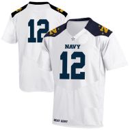 USN Navy Academy Midshipmen White NCAA College Football Jersey 