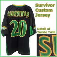 Survivor Heroes vs. Villains 20 th Anniversary Custom Black Jersey