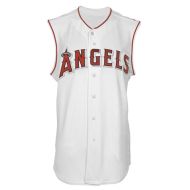 LA Angels Authentic Style Sleeveless Home White Jersey
