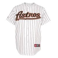 Houston Astros Classic White Pinstriped Jersey