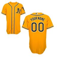 Oakland Athletics Authentic Style Personalized Alternate 2 Gold Jersey