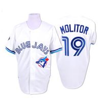 Toronto Blue Jays Legends Classic Home Jersey White #19 Paul Molitor