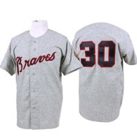 Atlanta Braves Away Road Jersey Gray