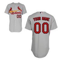 St. Louis Cardinals Authentic Style Personalized Road  Gray Jersey