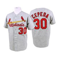 St. Louis Cardinals Legends Classic Road Gray Jersey #30 Orlando Cepeda