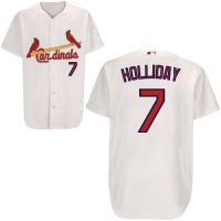 St. Louis Cardinals Authentic Style White Home Jersey #7 Matt Holliday