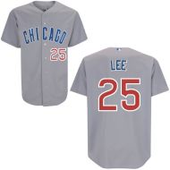 Chicago Cubs Authentic Style Gray Road Jersey #25 Derrek Lee