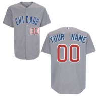 Chicago Cubs Authentic Style Personalized Road Gray Jersey