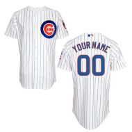 Chicago Cubs Authentic Style Personalized Home Pinstriped Jersey