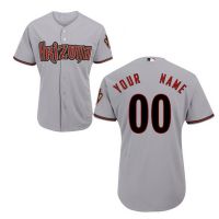 Arizona Diamondbacks Authentic Style Personalized Road Gray Jersey