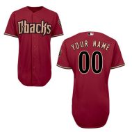 Arizona Diamondbacks Authentic Style Personalized Alternate Red Jersey
