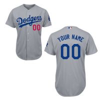 Los Angeles Dodgers Authentic Style Personalized Alternate Road Gray Jersey