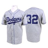 Brooklyn Dodgers Legends Classic Road Jersey Gray #32 Sandy Koufax