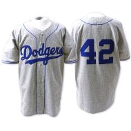 Brooklyn Dodgers Legends Classic Road Jersey Gray #42 Jackie Robinson