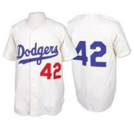 Brooklyn Dodgers Legends Classic White Jersey  #42 Jackie Robinson