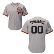 San Francisco Giants Authentic Style Personalized Road 2 Gray Jersey 
