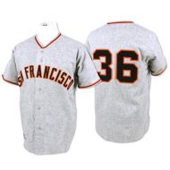 San Francisco Giants Legends Classic Road Gray Jersey Gaylord Perry 36