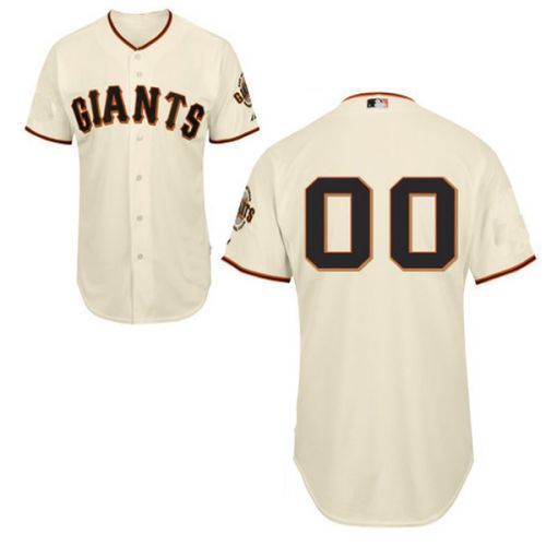 San Francisco Giants Authentic  Style Personalized Home White Jersey 