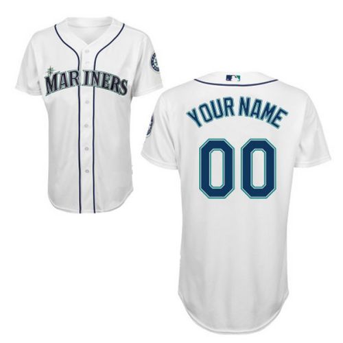 Seattle Mariners 2015 Authentic Style Personalized Home White Jersey