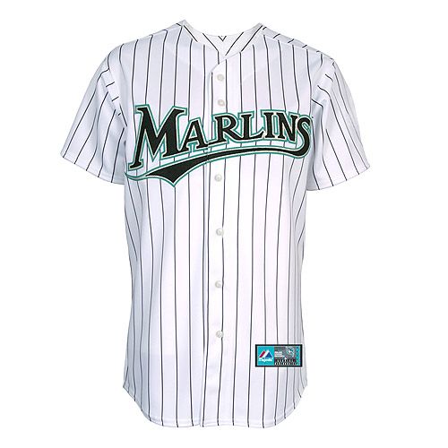 Florida Marlins Home Classic White Pinstriped Jersey 