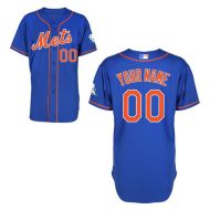 New York Mets Authentic Style Personalized Alternate Road Blue Jersey