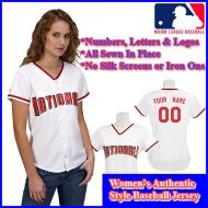 Washington Nationals Authentic Personalized Women's White Jersey