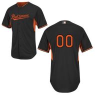 Baltimore Orioles Authentic Style Personalized Road BP Black Jersey