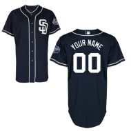 San Diego Padres Authentic Style Personalized Alternate 1 Blue Jersey