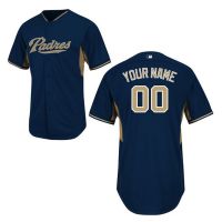 San Diego Padres Authentic Style Personalized 2014 BP Blue Jersey