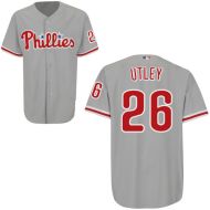 Philadelphia Phillies Authentic Style Gray Road Jersey #26 Chase Utley