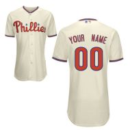 Philadelphia Phillies Authentic Style Personalized Alternate Home White Jersey