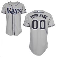 Tampa Bay Rays Authentic Style Personalized Road Gray Jersey