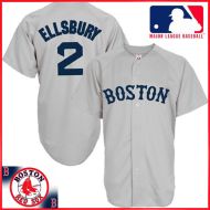 Boston Red Sox Authentic Style Away Gray Jersey #2 Jacoby Ellsbury
