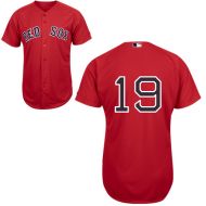 Boston Red Sox Authentic Style Alt Red Home Jersey #19 Josh Beckett